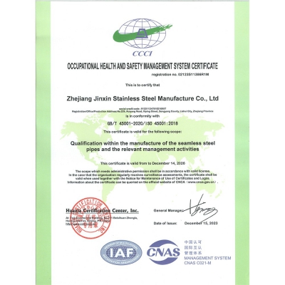 Occupational Health and Safety Management System Certification